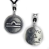Libra Zodiac Sign Pendant Astrology Jewelry Horoscope Necklace