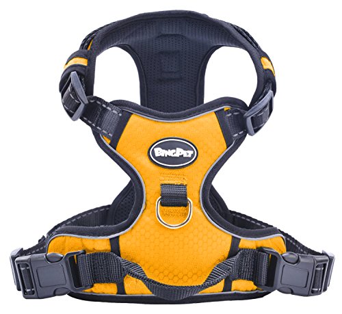 Best Front Range No-Pull Dog Harness.Reflective Outdoor Adventure Pet Vest with Handle. Large
