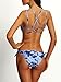Vintagerose Push Up Swimsuit Tie Dye Swimwear Pin Up Padded Bikini Sets, Blue, Medium