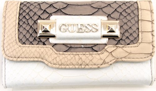 GUESS Berlin Slim Clutch Wallet (Taupe Multi)