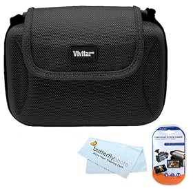 Vivitar Deluxe Compact Hard Shell Camcorder Bag Case For Canon Vixia HF S20, HF S200,... by Vivitar