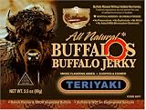 Golden Valley Natural Buffalo Jerky, Teriyaki, 3.5-Ounce Pouch (Pack of 8)