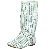 Sugar Women's Woodstock Boot Flower Stripe Mid-Calf Boot
