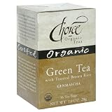 Choice Organic Green Tea w/Toasted Brown Rice (Genmaicha), 16-Count Box (Pack of 6)
