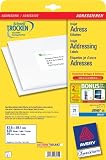 Avery Quick Dry Addressing Labels Inkjet 21 Per Sheet 63.5x38.1mm White Ref J8160-25 [525 Labels]