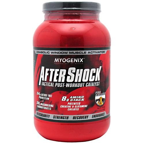AfterShock Recovery, Targets Muscle Growth, Pina Colada, 2.64 lbs, From Myogenix