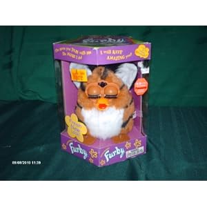 Furby Tiger Electronics Orange with Black Stripes with Orange Feet (Tiger) by
