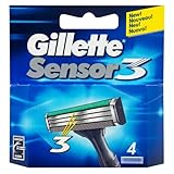 Gillette Sensor 3 Razor Blades Pack of 4