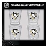 Pittsburgh Penguins 4 Piece Shot Glass Set Size One Size