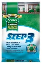 Scotts LawnPro Step 3 Insect Control with Lawn Fertilizer - 14 lb. #33005