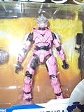 Halo 3 McFarlane Toys Series 5 (2009 Wave 2) 2009 SDCC San Diego Comic-Con Exclusive Action Figure PINK Hayabusa Spartan Soldier (Shotgun and Radar Jammer)