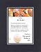 Touching and Heartfelt Poem for Brothers - For My Brother Poem on 11 x 14 inches Double Beveled Matting