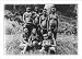 Historic Print (L): [7 semi-nude hill women and a small child posed, India]