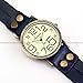 Ailisha Classic Lady Girl Blue Wrap Around Double Strap Long Wrist Band Quartz Watch WAA386