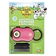 Bags on Board Paw Print Dispneser with 30 Bags, Pink