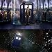 Banggood Doctor Who 3D Tardis Police Box Pewter Tall Long Chain Simple Unisex Necklace (Silver)