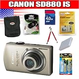 cheap Canon PowerShot SD880IS 10MP Digital Camera with 4x Wide Angle Optical Image Stabilized Zoom (Gold) Package 3