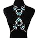 Holylove 2016 Exclusive Blue Handmade Personality Body Long Fashion Necklace & Pendant Statement Summer Vacation Vintage Necklace