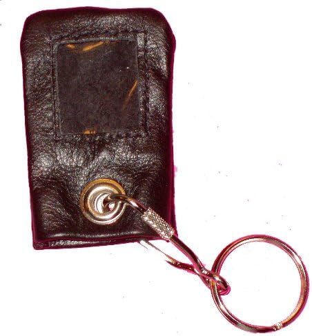 Supple Leather Remote Cover Case w Key-Ring Compatible with AUTOMATE 473A 474A 476A Remotes (Black)