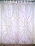 2 White Handmade Window Treatments Tab Sheer Curtains