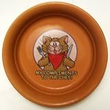 ABC Products - Ceramic ~ Cat Bowl Feeding or Treat Bowl (Compliments to the Chef) by Cat Bowl