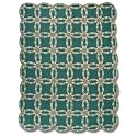 Green Double Wedding Ring, Quilt Queen 85X 95