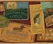 Vintage Hunting and Fishing Advertisements Wallpaper Border
