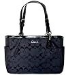 Authentic Coach 12CM Signature Gallery East West Tote Bag 17726 Black