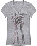 Dirty Dancing Baby in the Corner Distressed Heather Gray Juniors T-shirt Tee