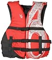 MW Universal Adult Life Jacket Vest - Red & Black