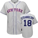 Darryl Strawberry Majestic Cooperstown Throwback New York Mets Jersey