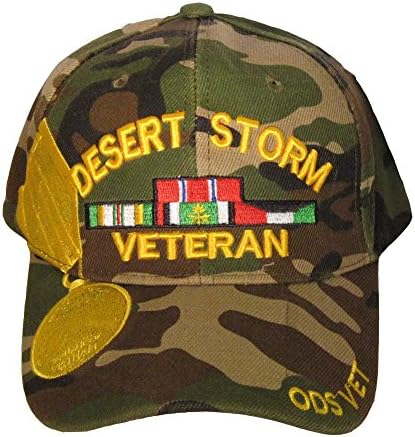 Desert Storm Veteran ODS Vet cap. Woodland Camo
