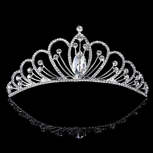 pride chrysanthemum Creative handwork tiara rhinestones bridal headdress tiara crown (#7)