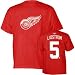 Reebok Detroit Red Wings Nicklas Lidstrom Player Name & Number T-Shirt