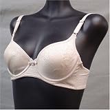 Art-Beau $42 Nude Floral 2 PACK Soft Cup Bra #2843 sz 34A