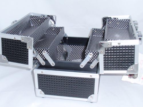 Caboodles Rock Star Embossed Metal Case with 4 Auto-open Trays
