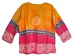 Womens Tie-Dye Embroidered Cotton Kurta Tunic Cover-Up