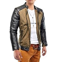 Herren Lederjacke Hells Devil Biker ID11...