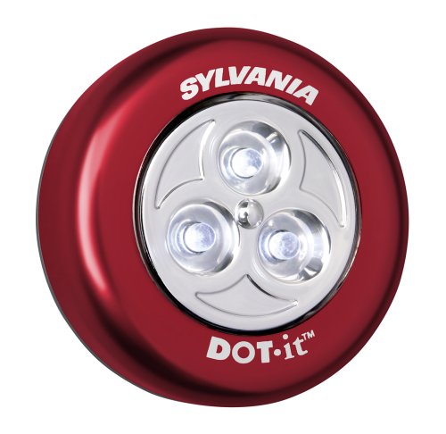 Sylvania DOT-it Red Self-Adhesive Bright White Red LED Light