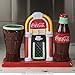 Westland Giftware Magnetic Ceramic Salt and Pepper Shaker with Toothpick Holder, 4.75-Inch, Coca-Cola Jukebox