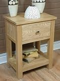 Mobel Oak Lamp Table / End Table / Side Table with One Drawer