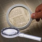 Franklin Discover 12 LED Lighted Magnifier with FlexVue Technology, Silver (DLM-3012)