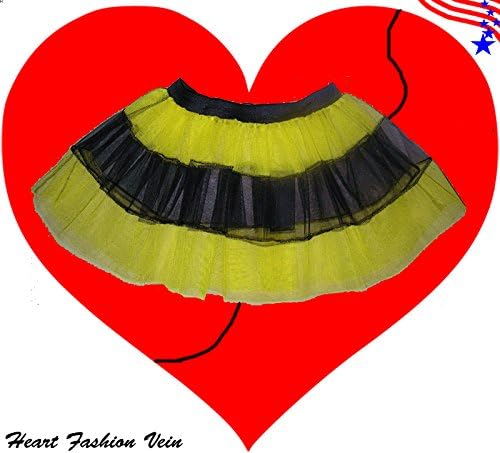 Lime Black V Stripe Fun Tutu Skirt Halloween Fairy