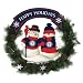 Texas Rangers Team Snowman Christmas Wreath