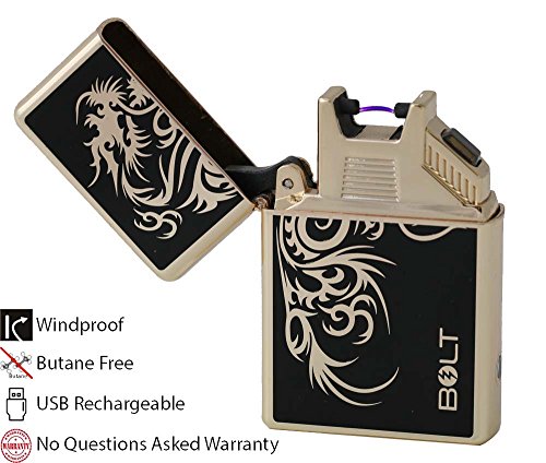 Bolt lighter® usb rechargeable windproof electric plasma arc cig…