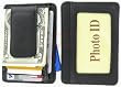 910EB Fine Leather Hand Crafted Mans Man's Mens Men's Mini Wallet ID Credit Card Holder with Megnetic Money Clip