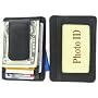910EB Fine Leather Hand Crafted Mans Man's Mens Men's Mini Wallet ID Credit Card Holder with Megnetic Money Clip