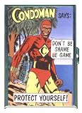 CONDOM MAN SUPERHERO FUNNY ID CIGARETTE CASE WALLET