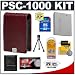 Canon PowerShot PSC-1000 Deluxe Leather Case (Burgundy) + NB-4L Battery + 4GB Card + Accessory Kit for SD1100 IS, SD1000, SD600, SD400 Digital Cameras