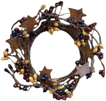 CWI Gifts Colonial Mix Pip Ring with Rusty Stars, 2 by 6-Inch